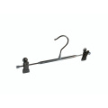 Metal Bottom Plastic Covered Trousers Hanger with Clips